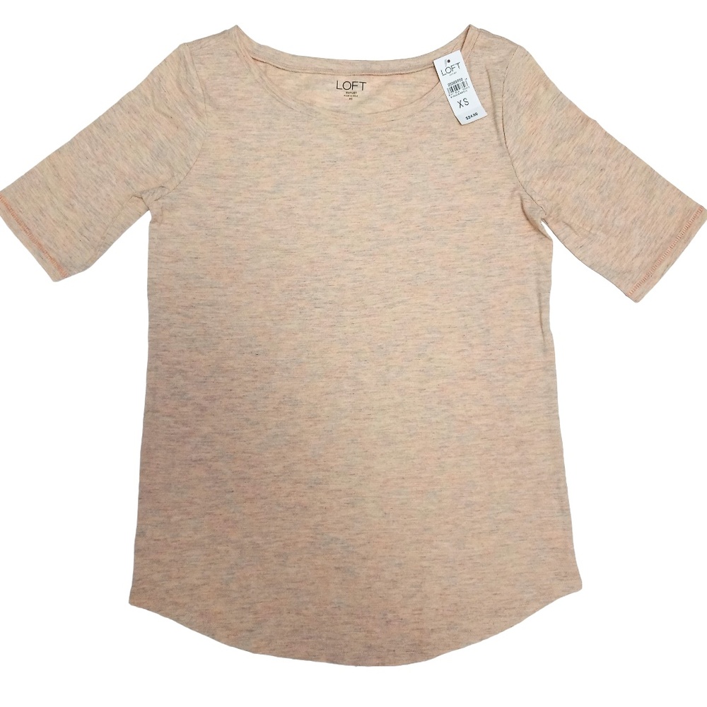 Loft Women's Beige T Shirt Size XS